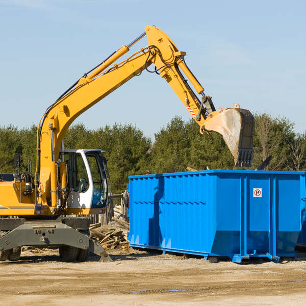 are there any restrictions on where a residential dumpster can be placed in Lee Maine